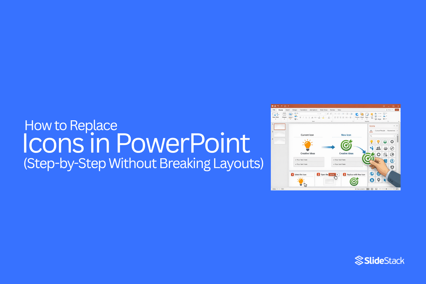 How to Replace Icons in PowerPoint (Step-by-Step Without Breaking Layouts)