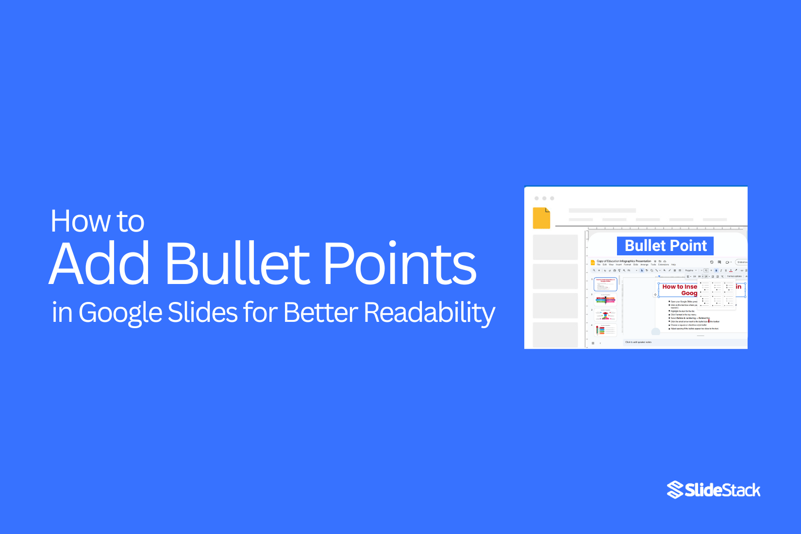 How to Add Bullet Points in Google Slides for Better Readability