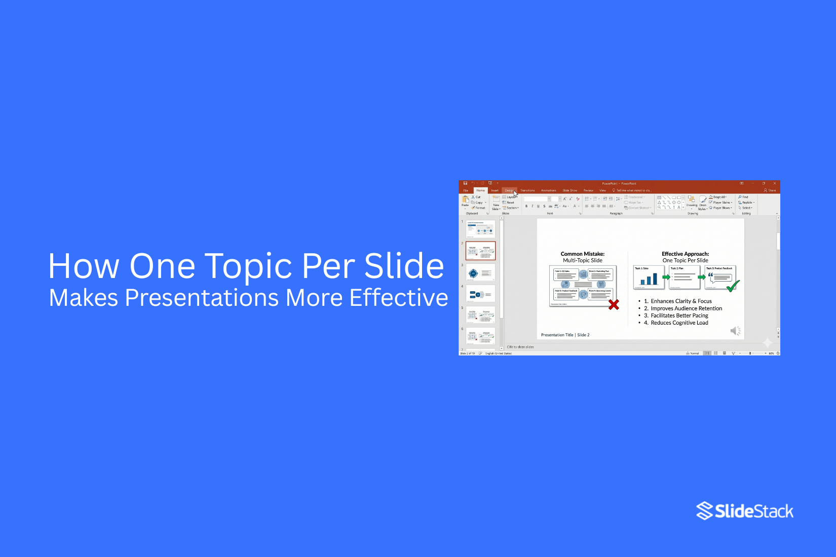 How One Topic Per Slide Makes Presentations More Effective 