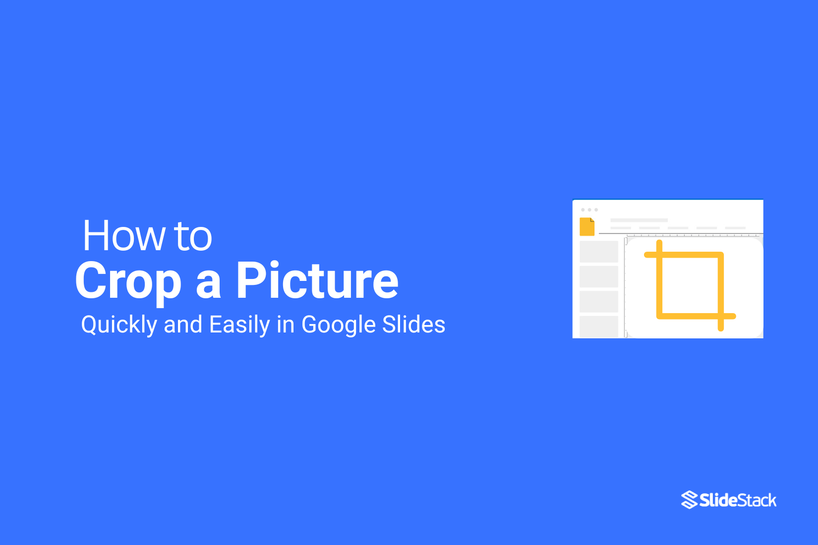 How to Crop a Picture Quickly and Easily in Google Slides