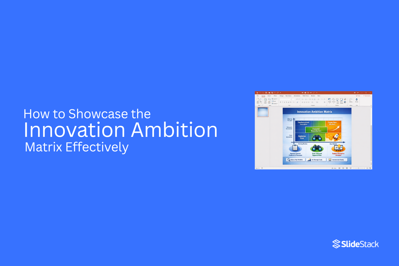 How to Showcase the Innovation Ambition Matrix Effectively 