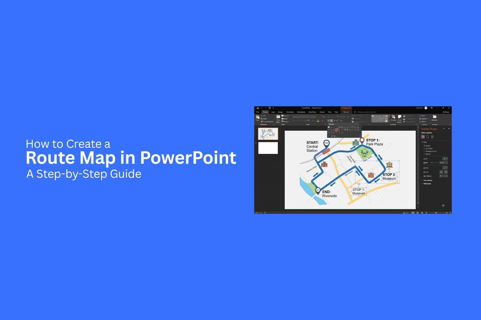 How to Create a Route Map in PowerPoint: A Step-by-Step Guide 