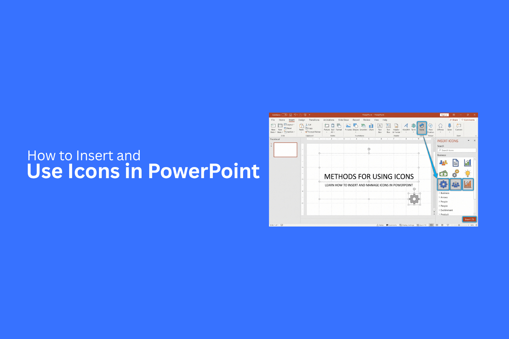 How to Insert and Use Icons in PowerPoint 