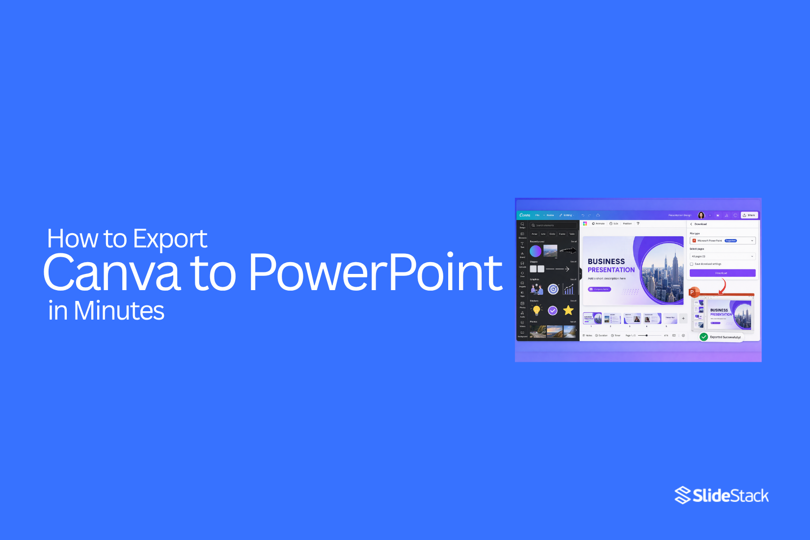 How to Export Canva to PowerPoint in Minutes