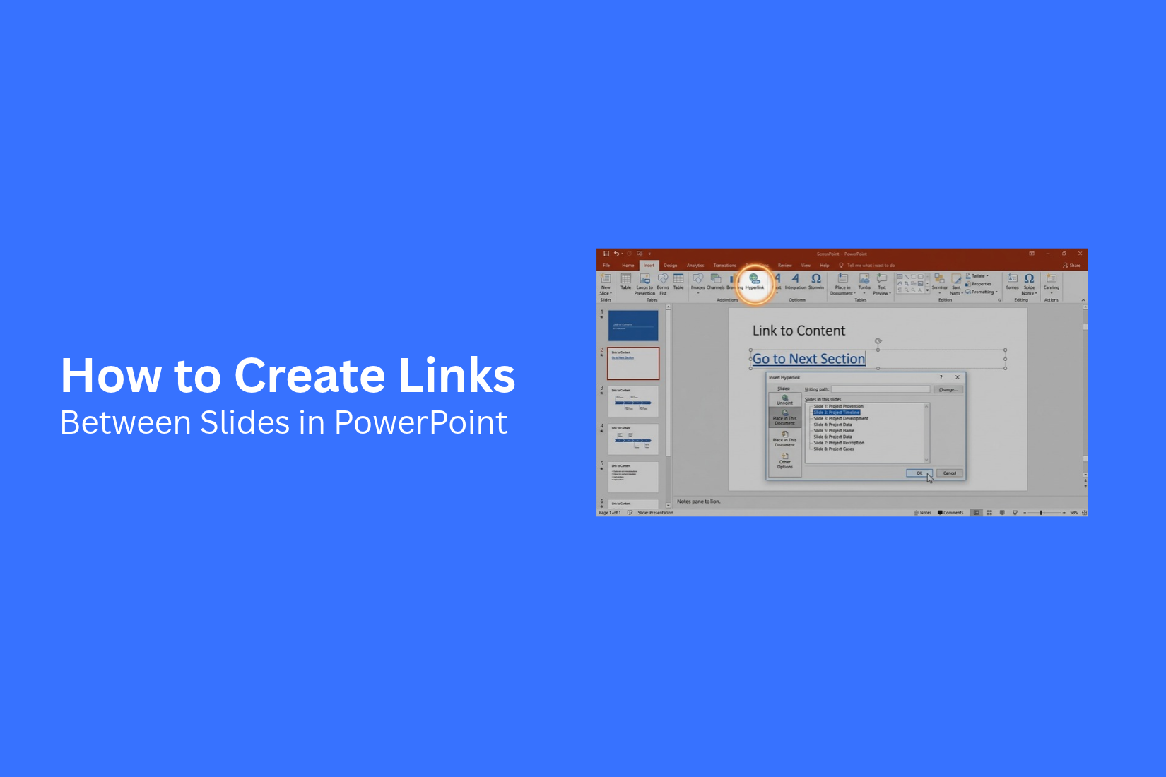 How to Create Links Between Slides in PowerPoint 