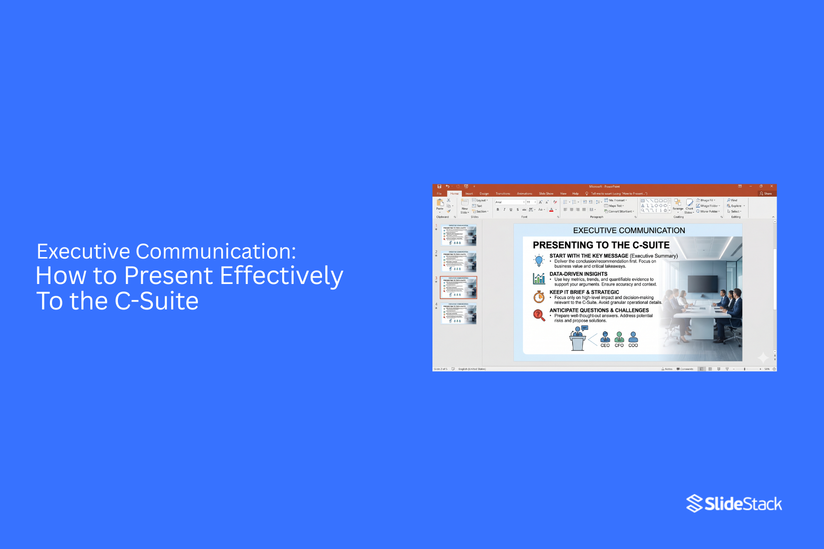 Executive Communication: How to Present Effectively to the C-Suite 