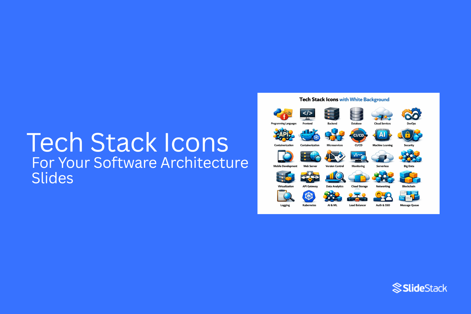 Tech Stack Icons for Your Software Architecture Slides 