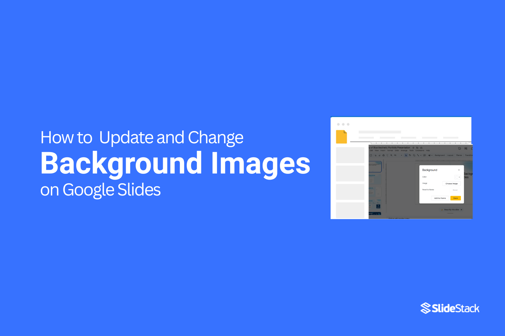 How to Update and Change Background Images on Google Slides