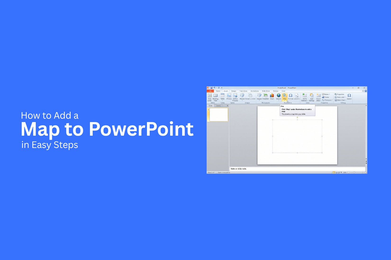 How to Add a Map to PowerPoint in Easy Steps 
