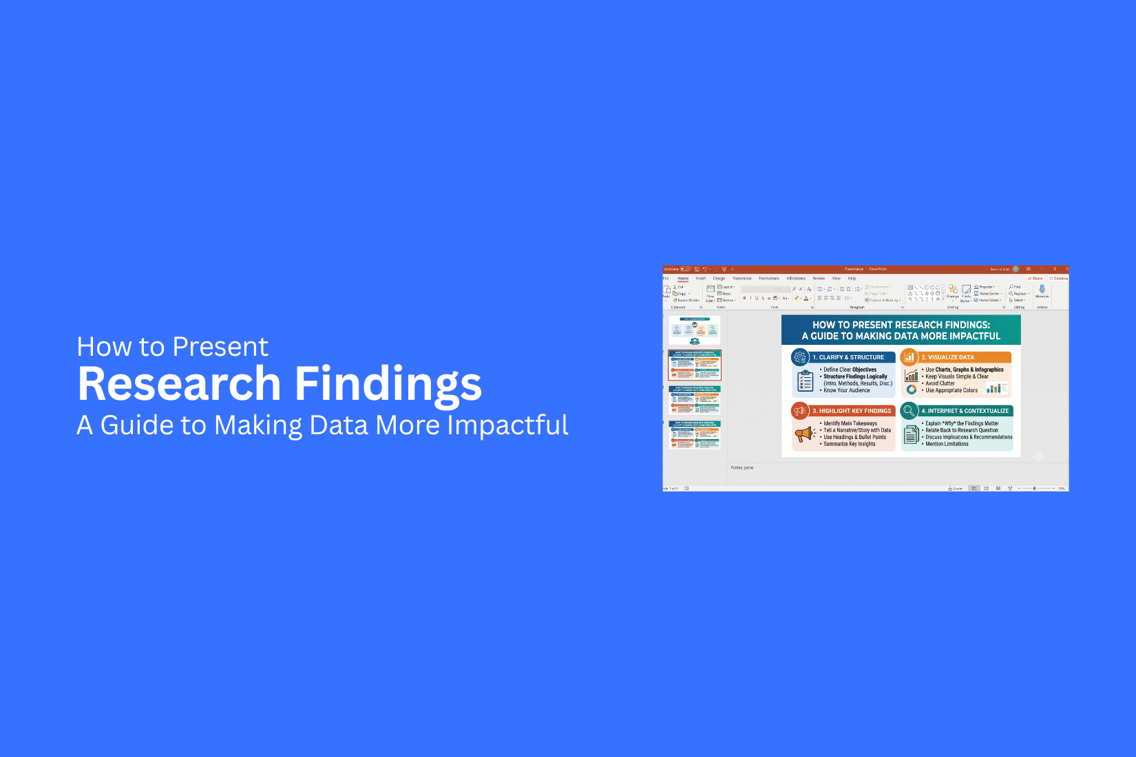 How to Present Research Findings: A Guide to Making Data More Impactful