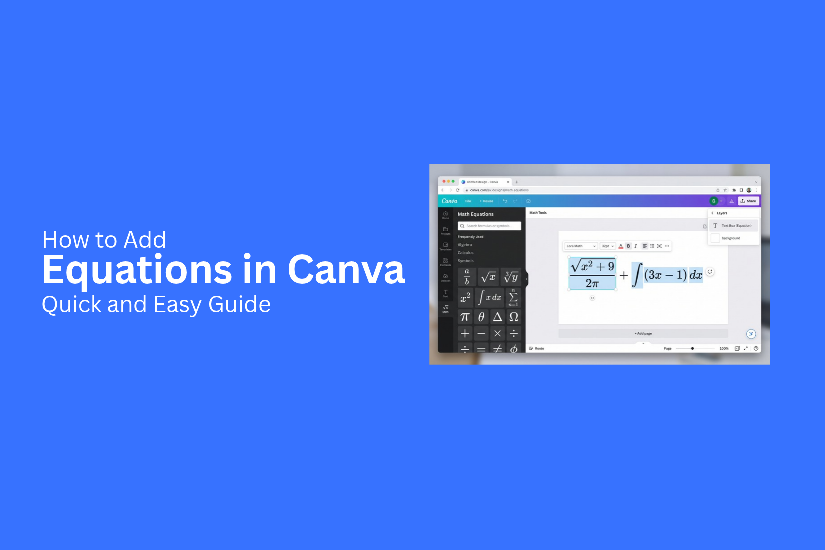 How to Add Equations in Canva: Quick and Easy Guide