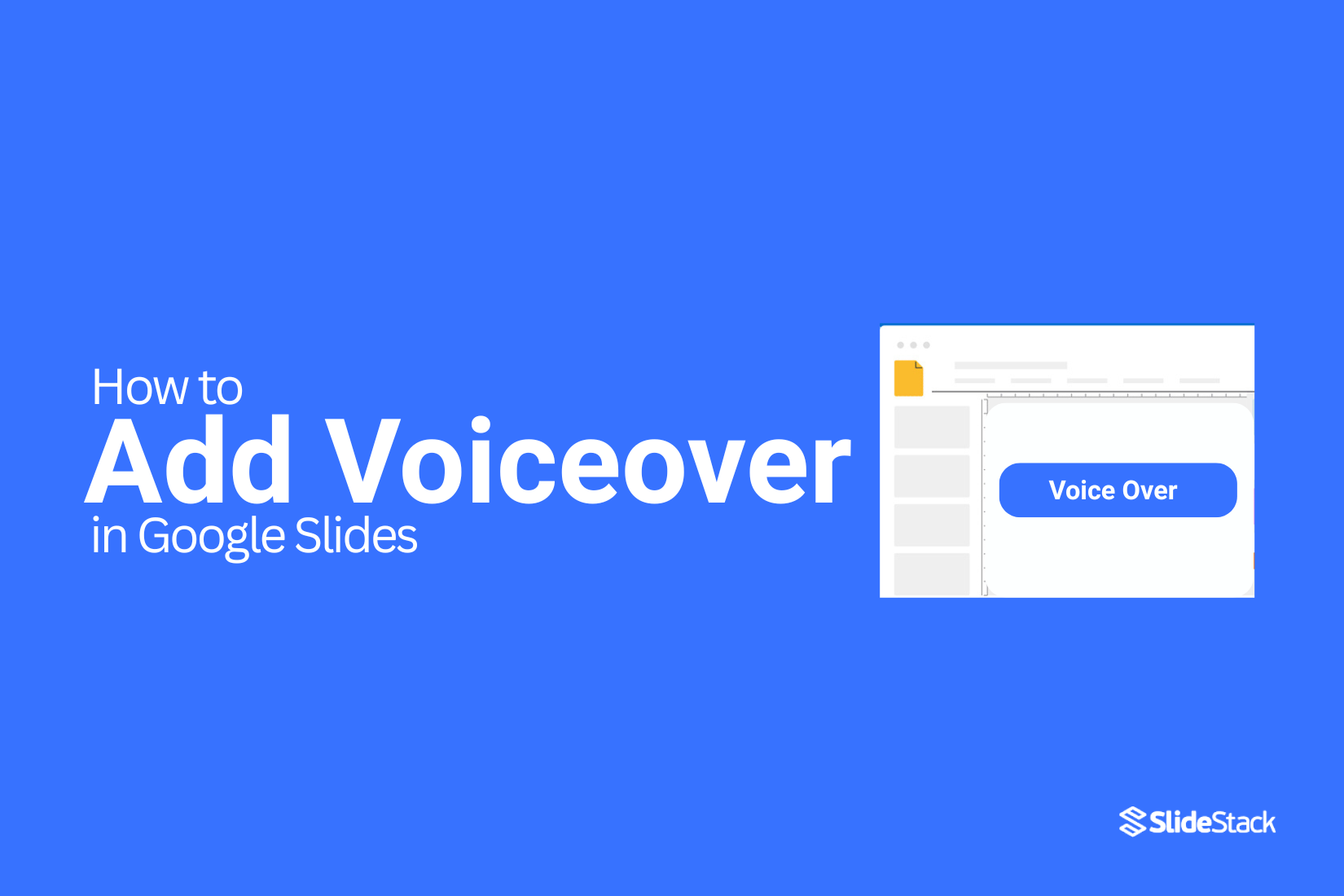How to Add Voiceover on Google Slides the Simple Way