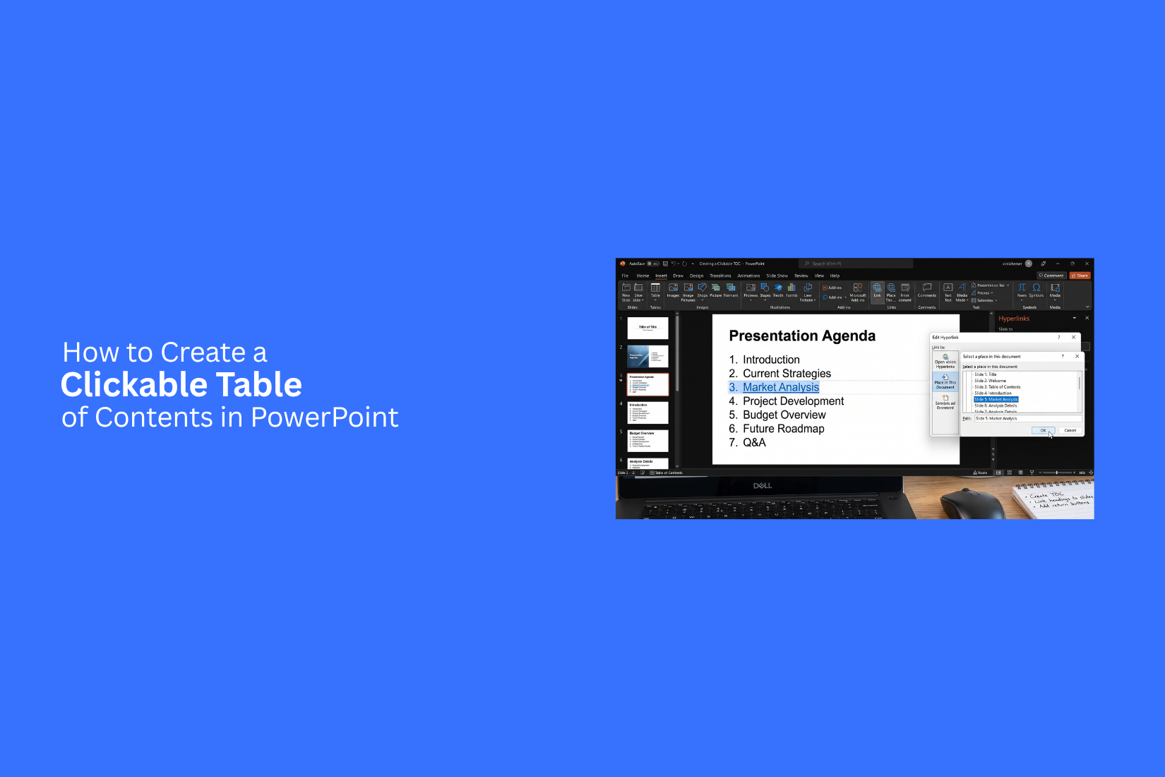 How to Create a Clickable Table of Contents in PowerPoint 