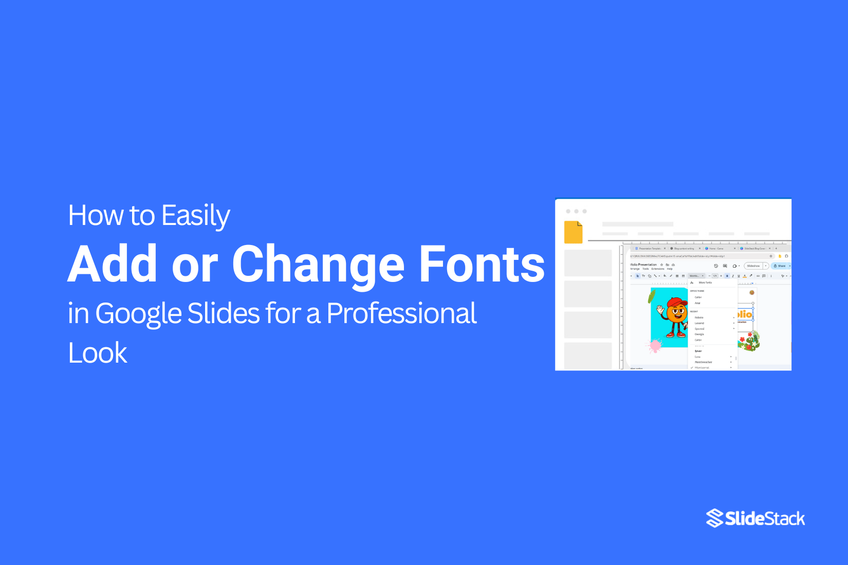 How to Easily Add or Change Fonts in Google Slides for a Professional Look