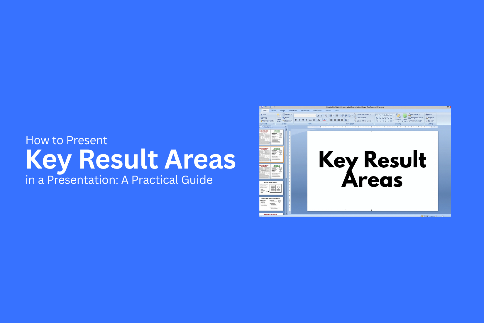 How to Present Key Result Areas in a Presentation 