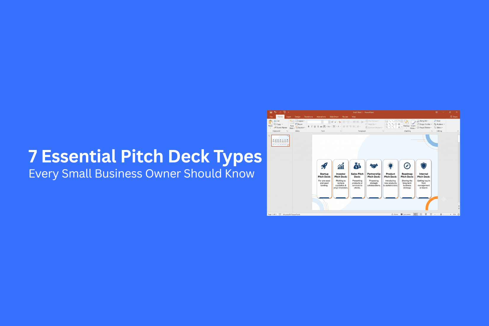 7 Essential Pitch Deck Types Every Small Business Owner Should Know 