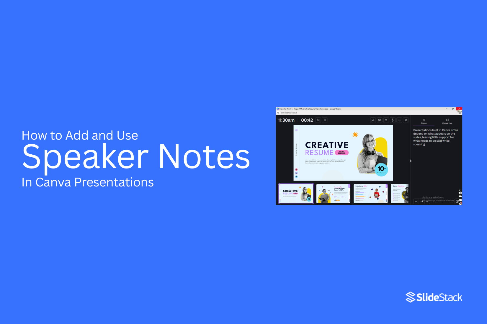 How to Add and Use Speaker Notes in Canva Presentations 