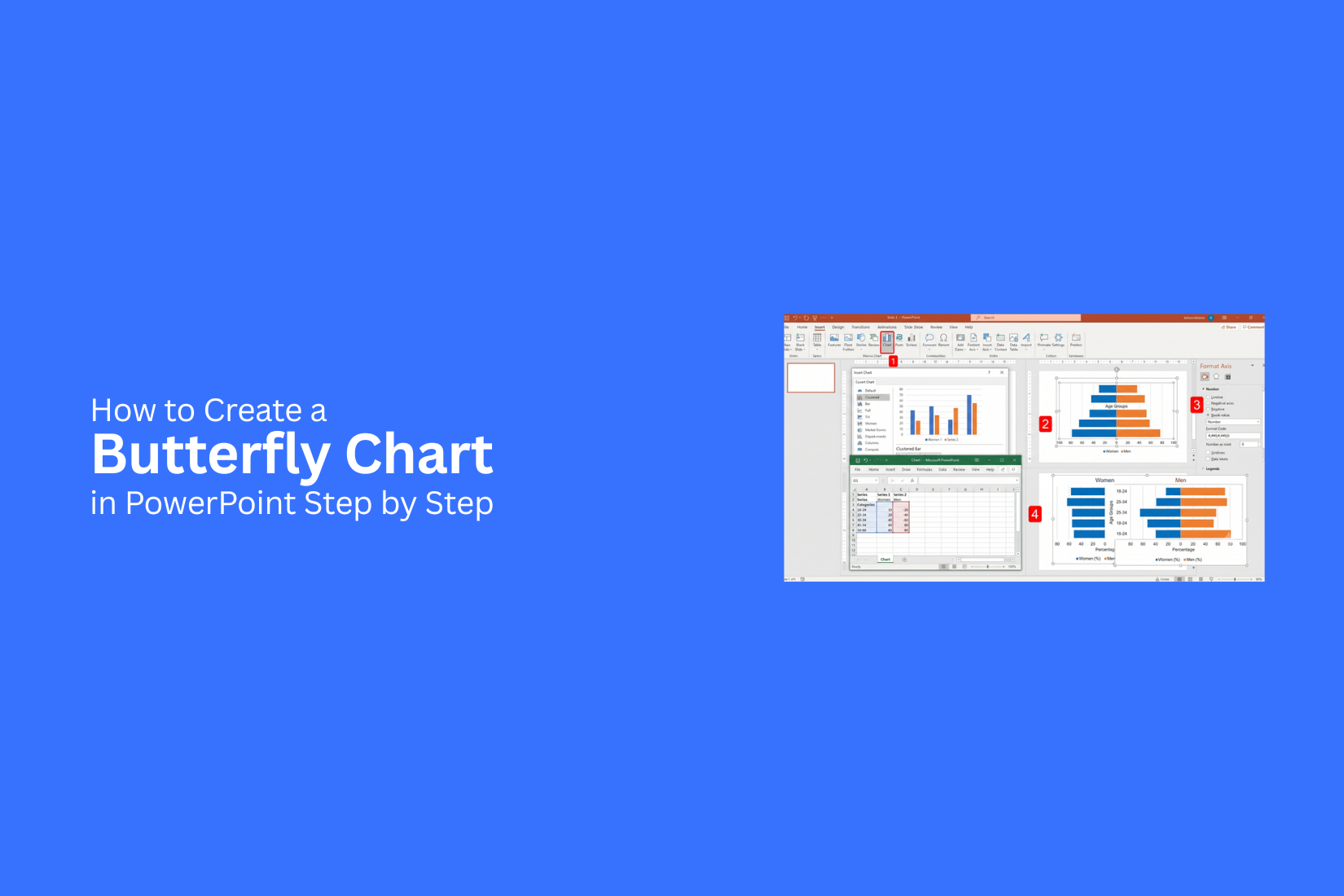 How to Create a Butterfly Chart in PowerPoint Step by Step 