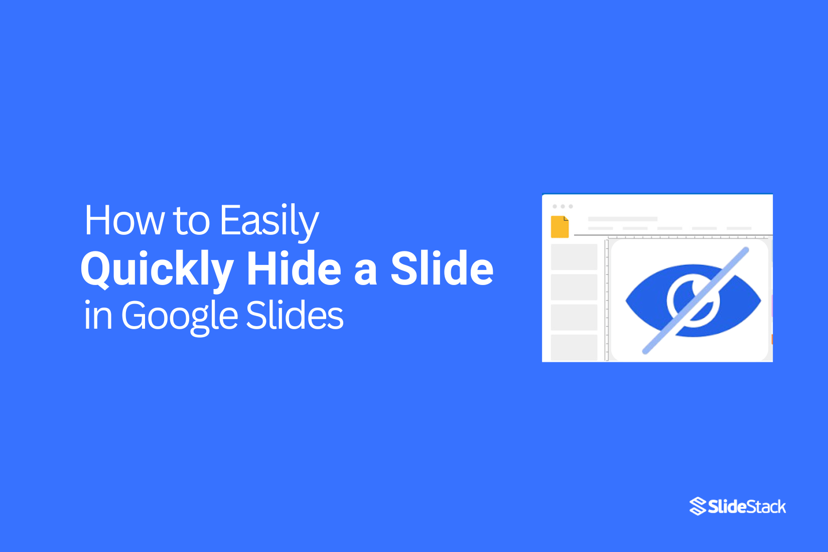 How to Quickly Hide a Slide in Google Slides