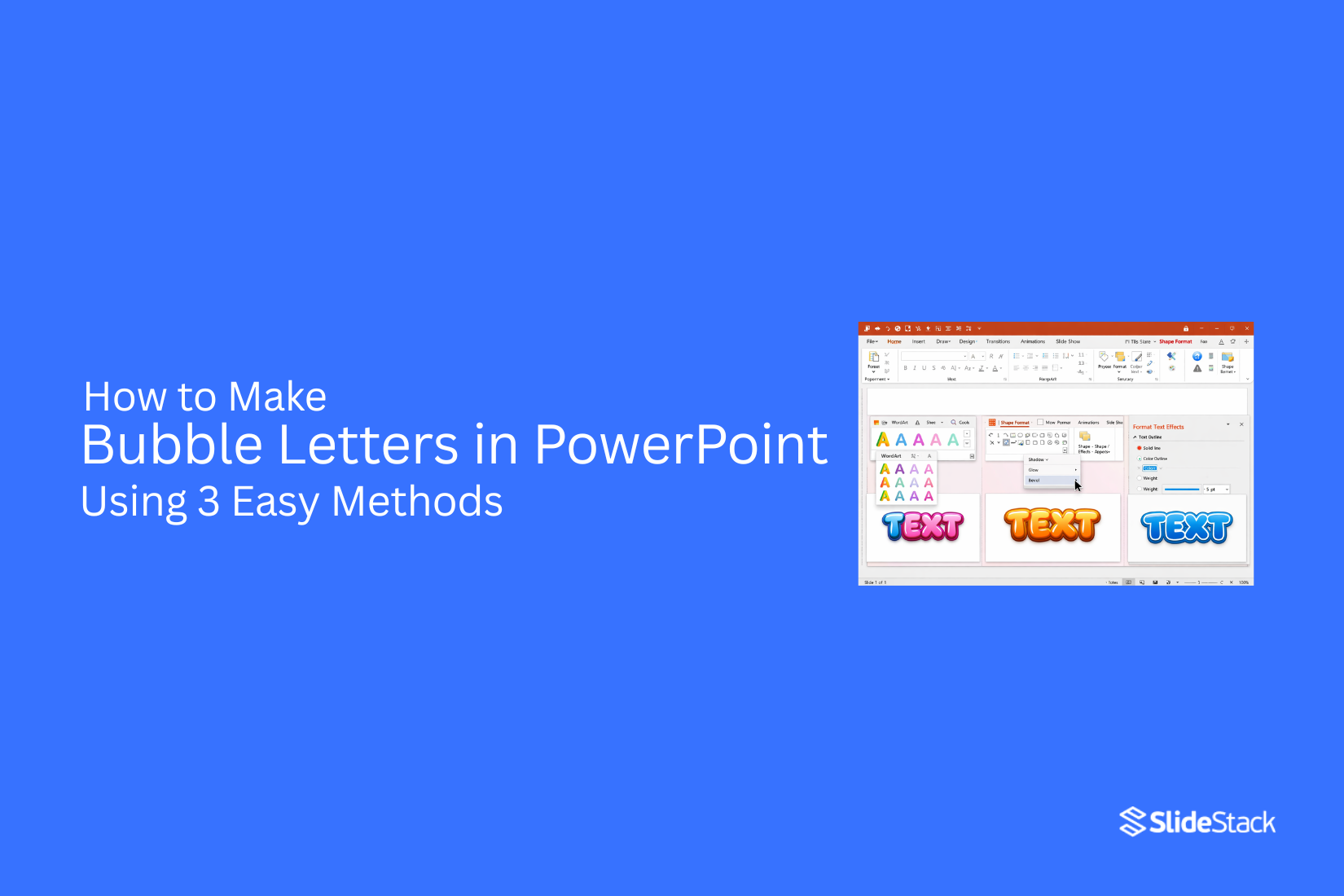 How to Make Bubble Letters in PowerPoint Using 3 Easy Methods 