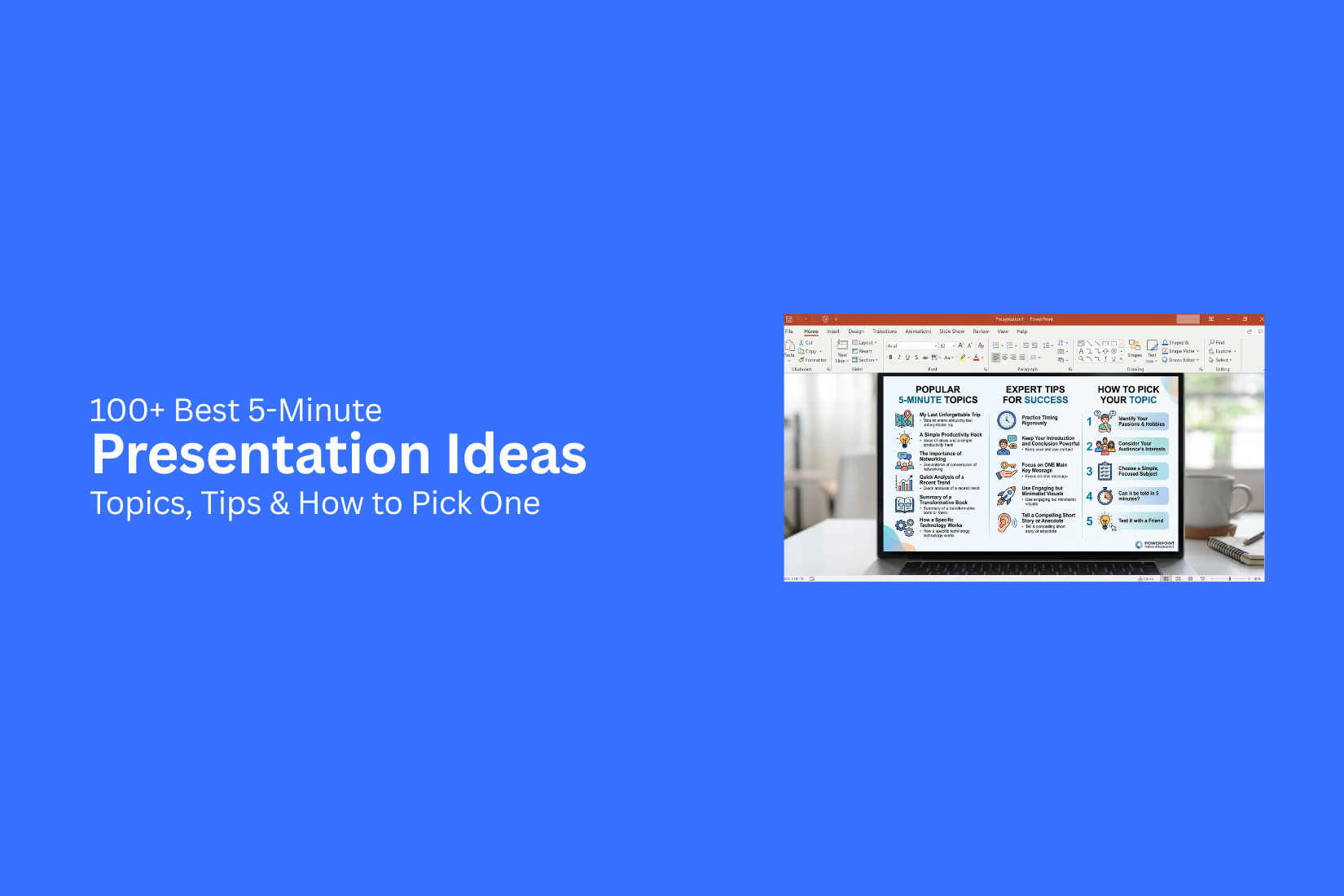 100+ Best 5-Minute Presentation Ideas: Topics, Tips & How to Pick One 
