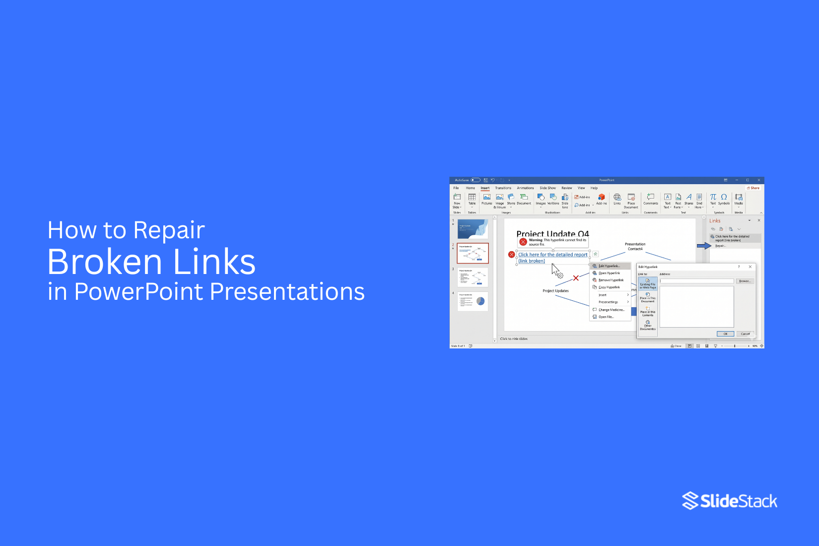 How to Repair Broken Links in PowerPoint Presentations 