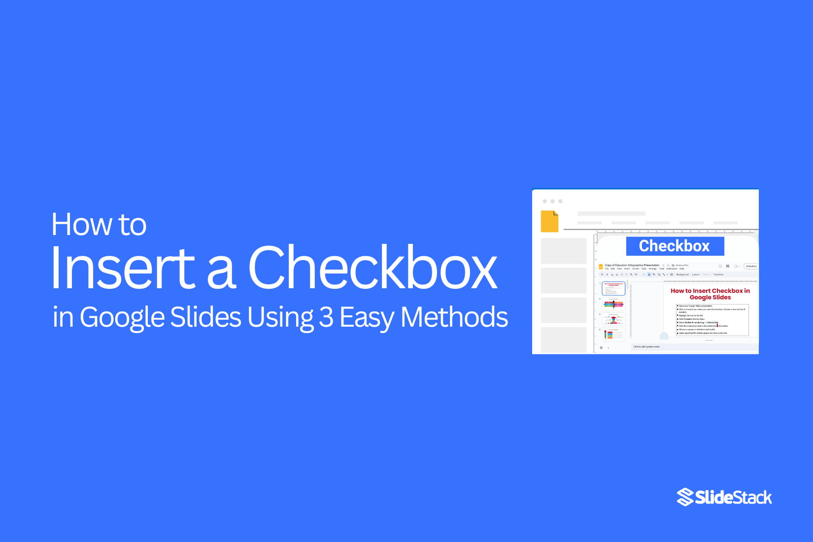 How to Insert a Checkbox in Google Slides Using 3 Easy Methods