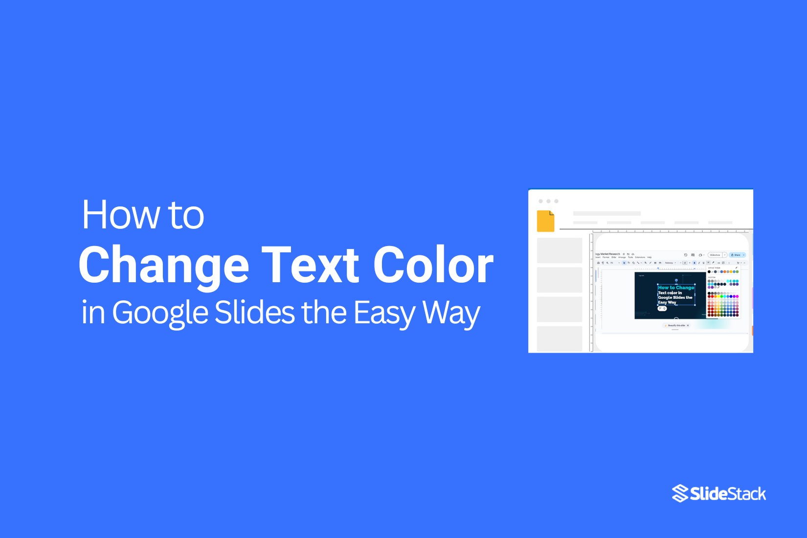How to Change Text Color in Google Slides the Easy Way