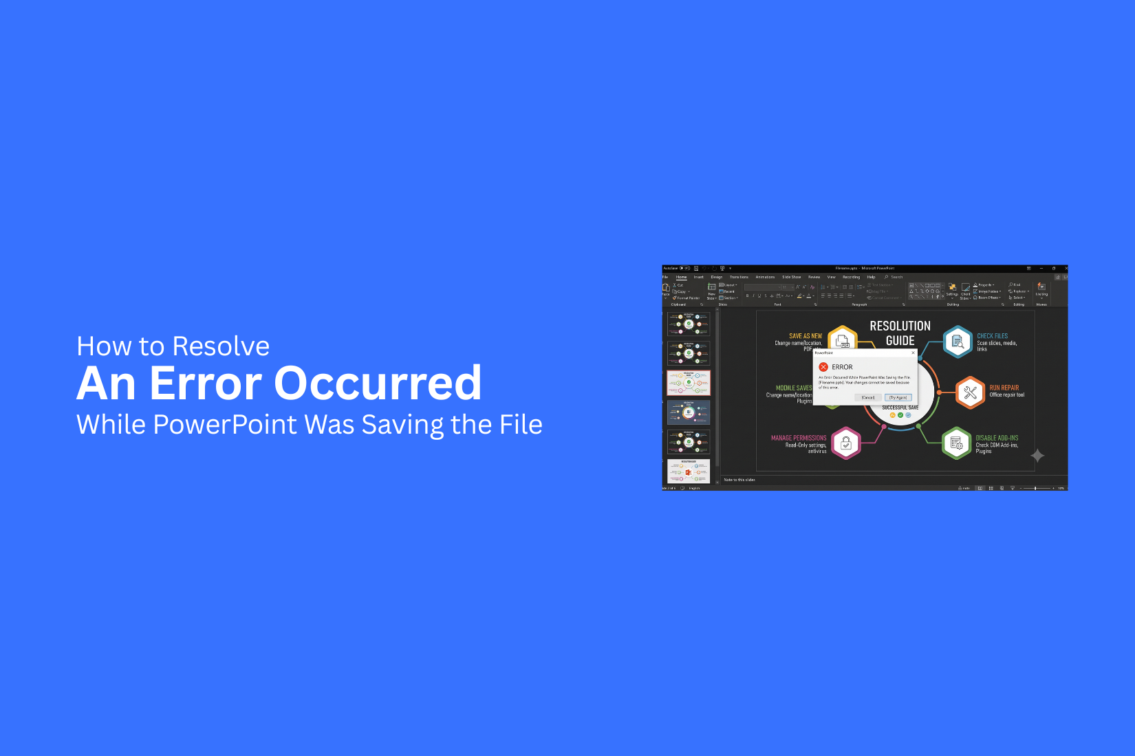 How to Resolve "An Error Occurred While PowerPoint Was Saving the File 