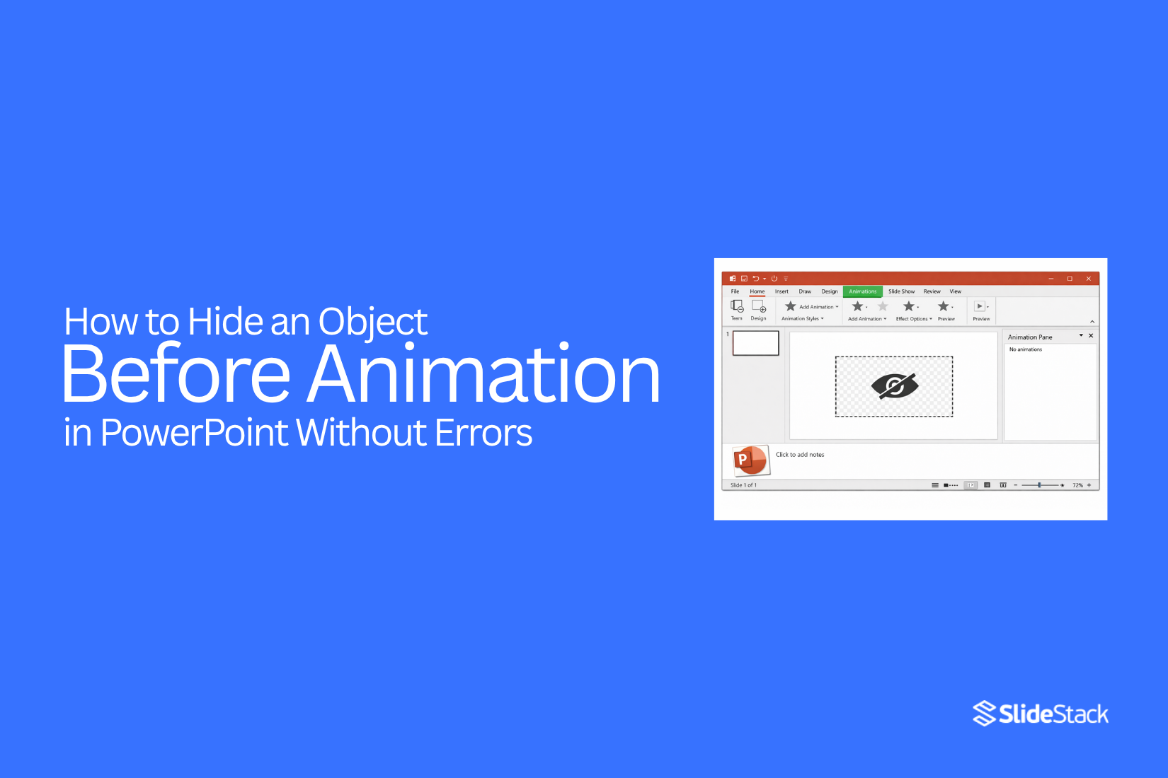 How to Hide an Object Before Animation in PowerPoint Without Errors