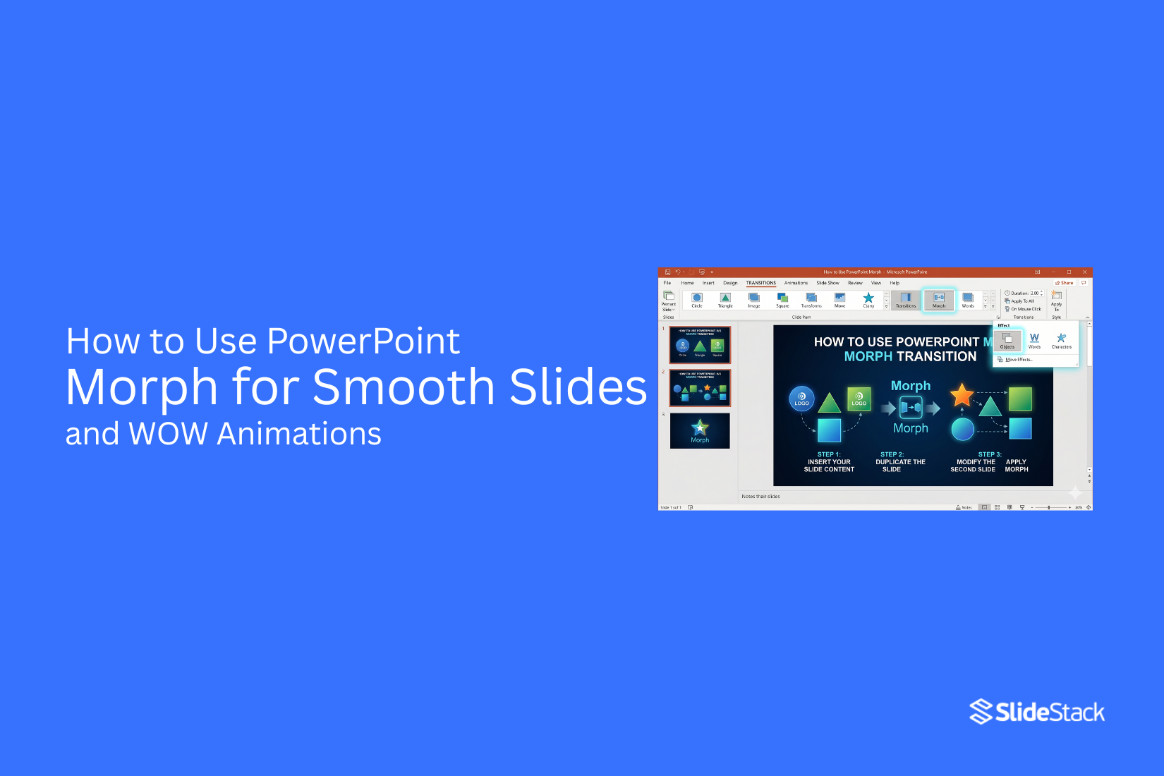 How to Use PowerPoint Morph for Smooth Slides and WOW Animations