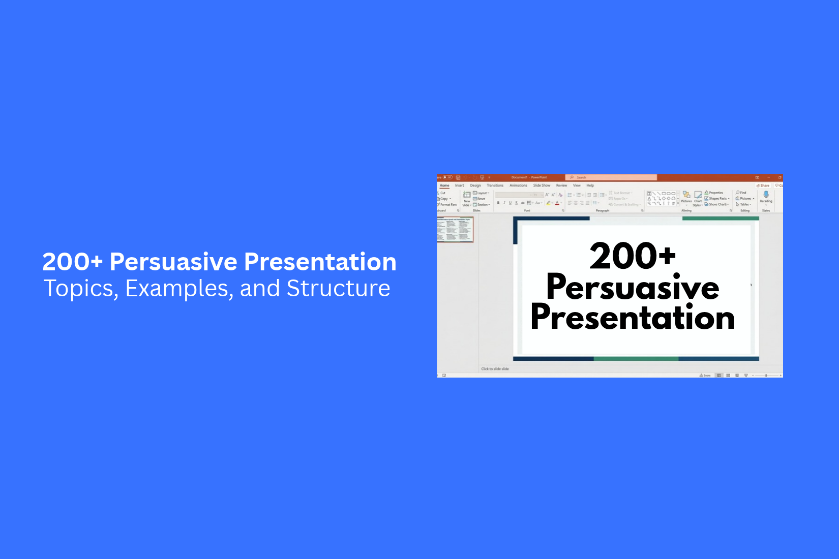 200+ Persuasive Presentation Topics, Examples, and Structure 