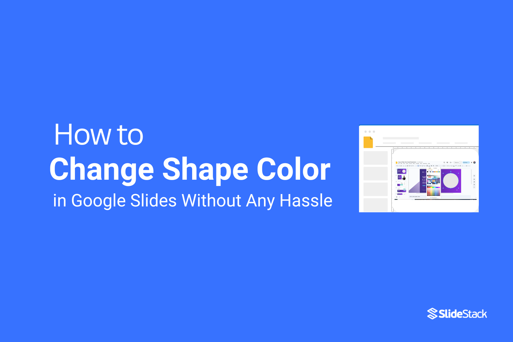 How to Change Shape Color in Google Slides Without Any Hassle