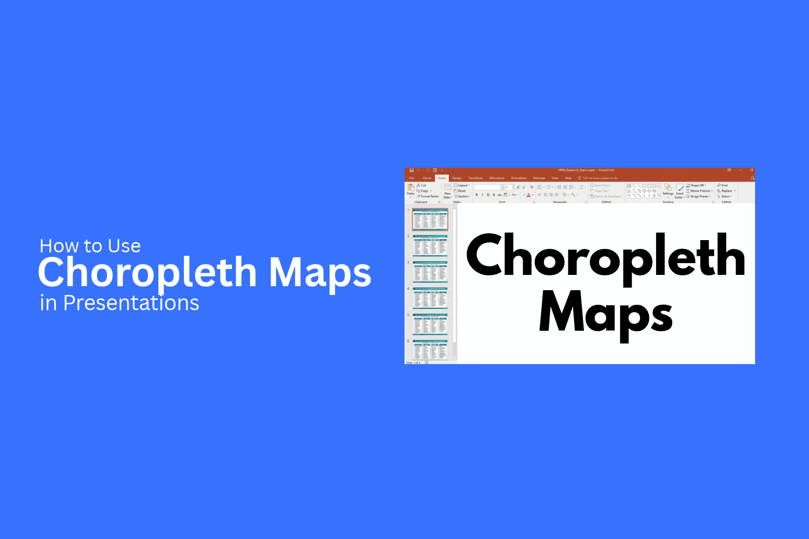 How to Use Choropleth Maps in Presentations 