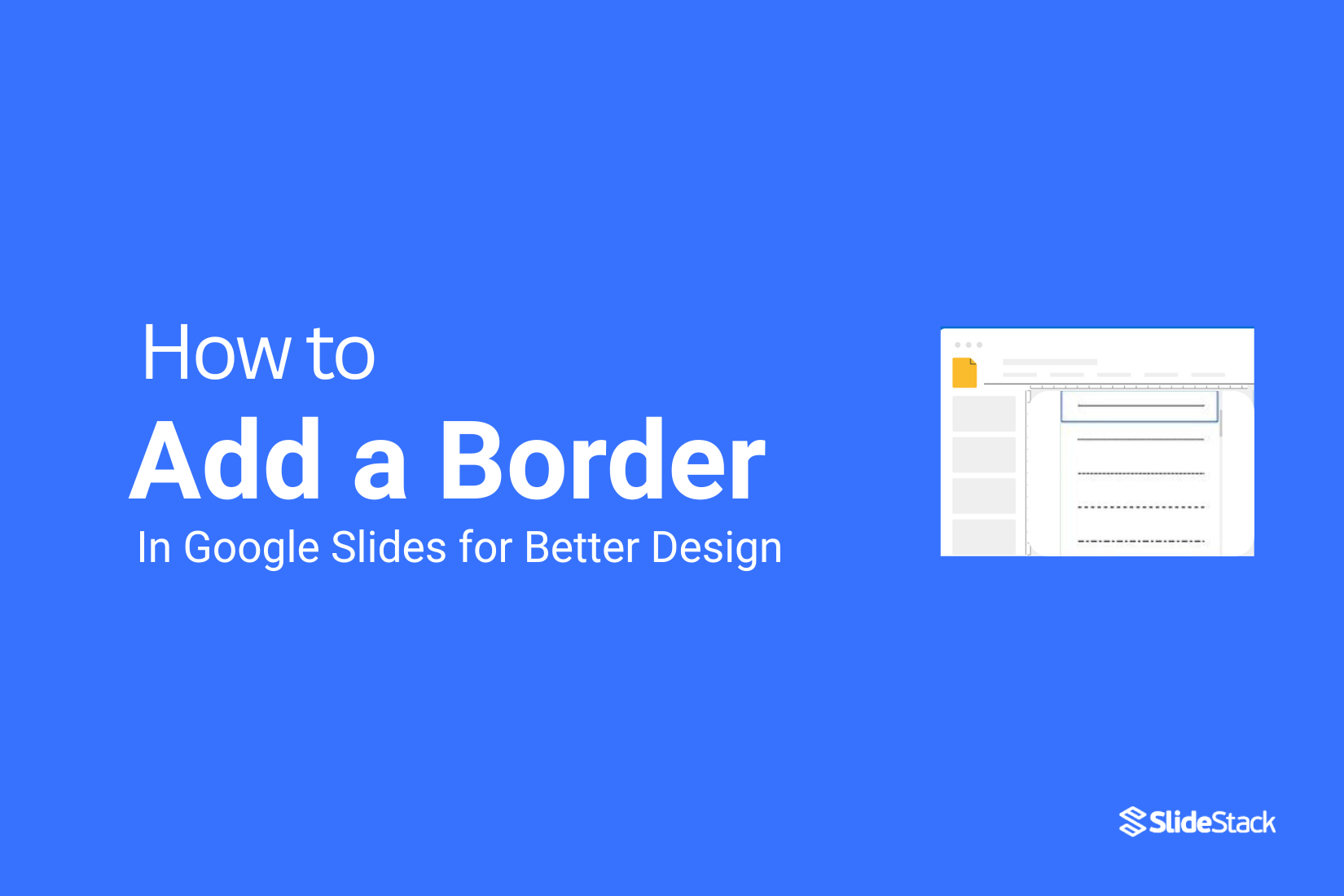 How to Add a Border in Google Slides for Better Design