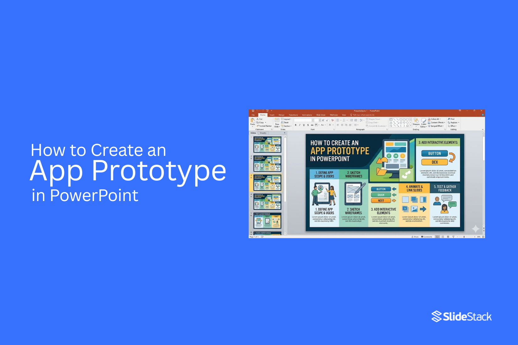 How to Create an App Prototype in PowerPoint