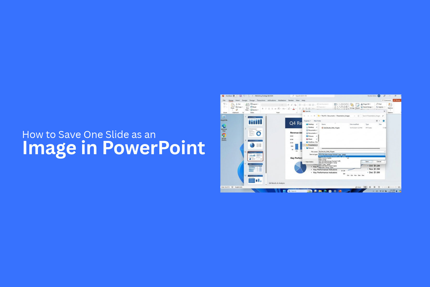 How to Save One Slide as an Image in PowerPoint 