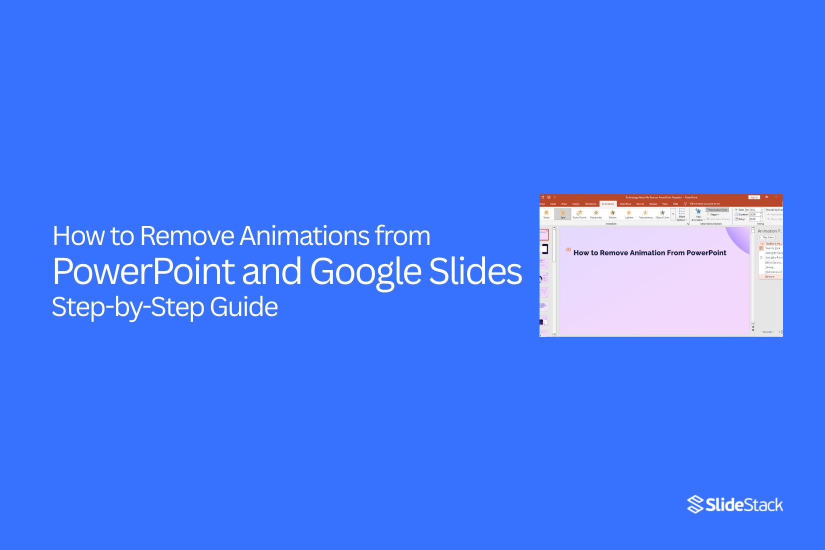 How to Remove Animations from PowerPoint and Google Slides – Step-by-Step Guide