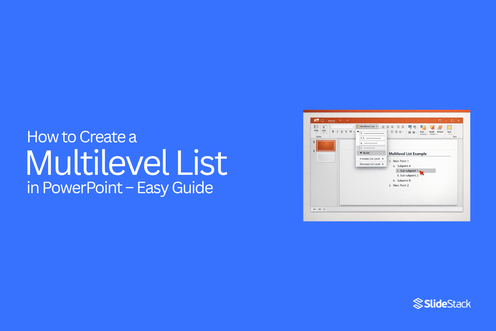 How to Create a Multilevel List in PowerPoint – Easy Guide