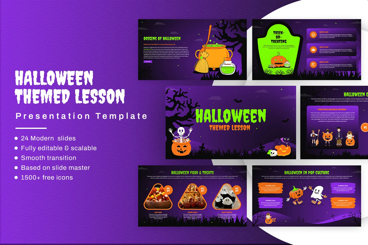 Halloween Themed Lesson Presentation