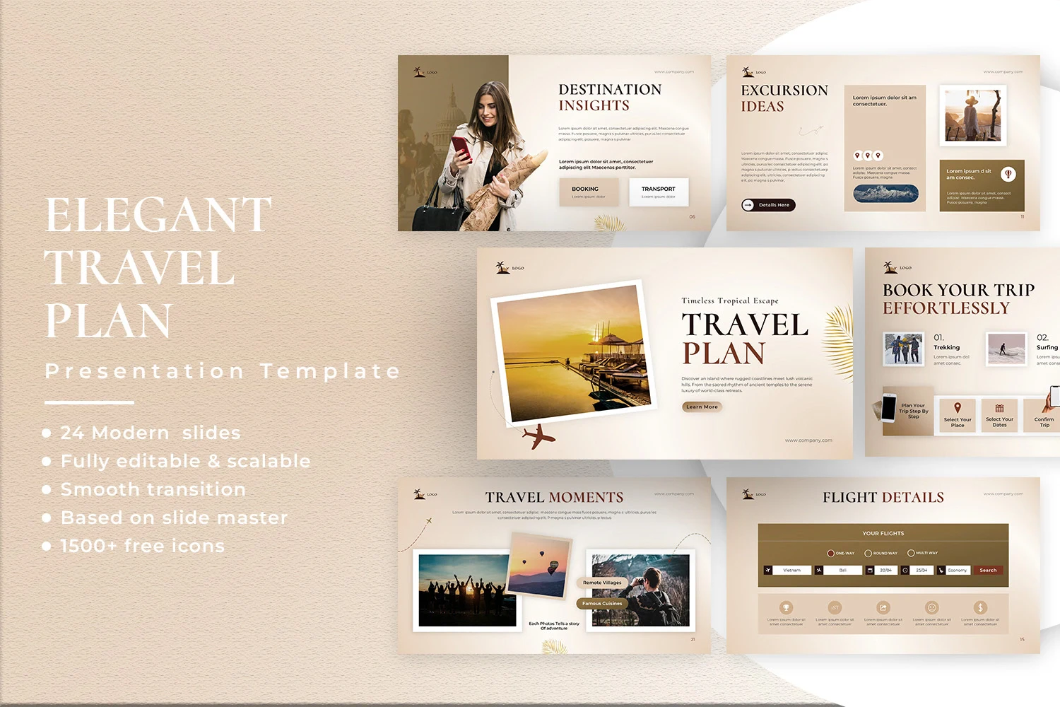 Elegant Travel Plan Presentation