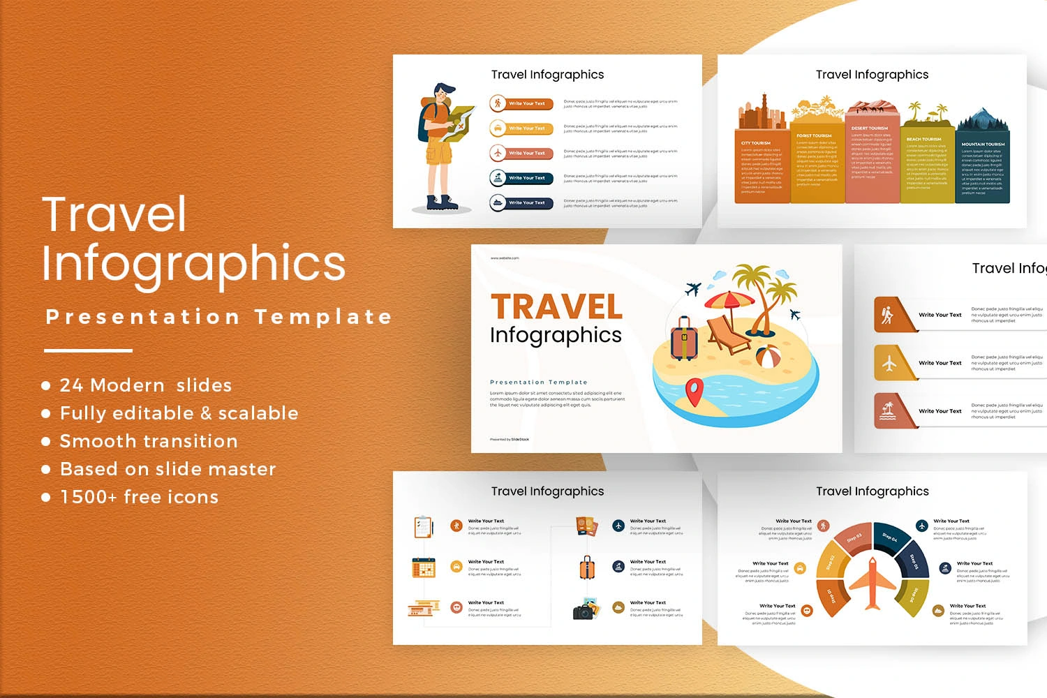 Travel Infographics Presentation Template