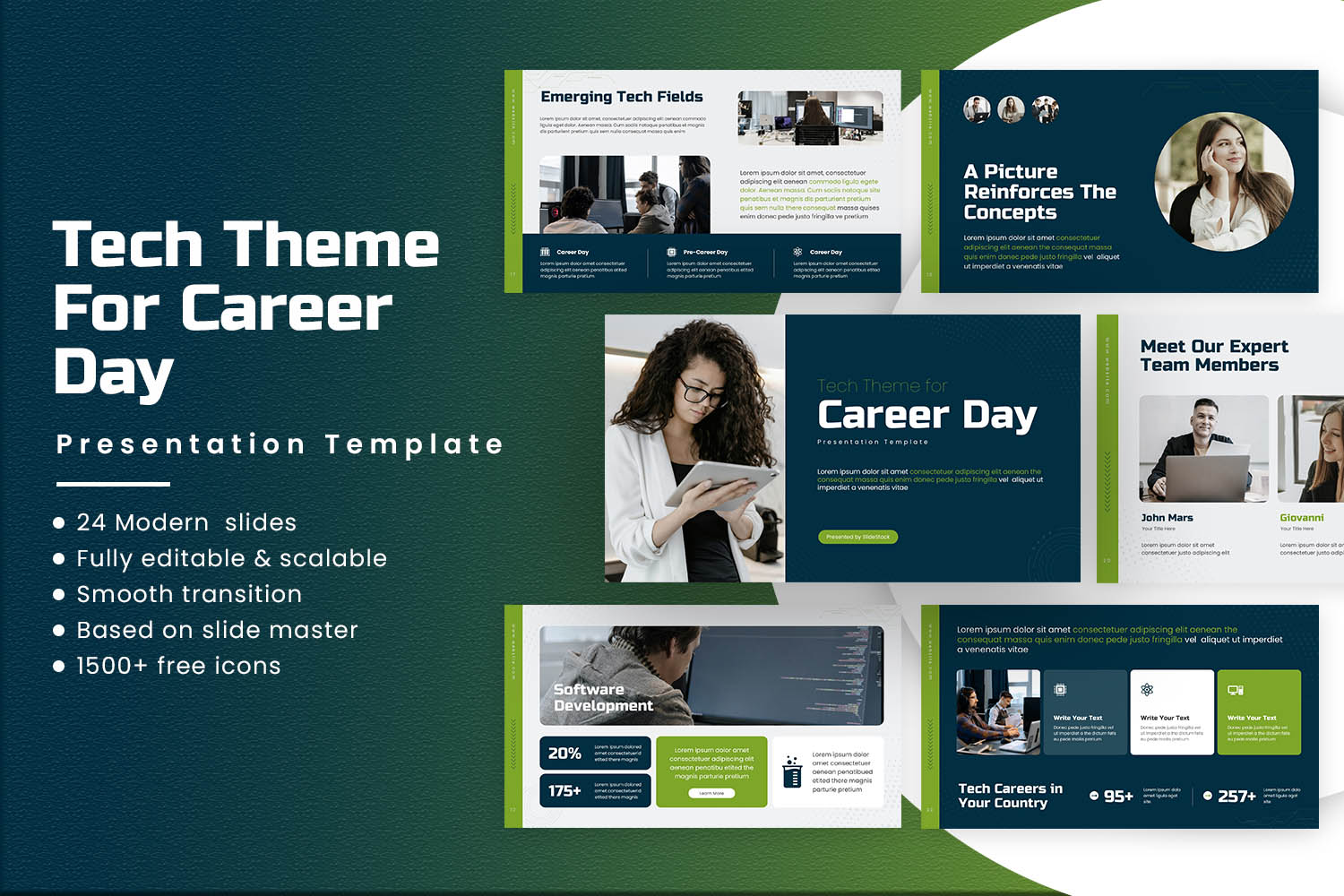 Tech Theme for Career Day Presentation