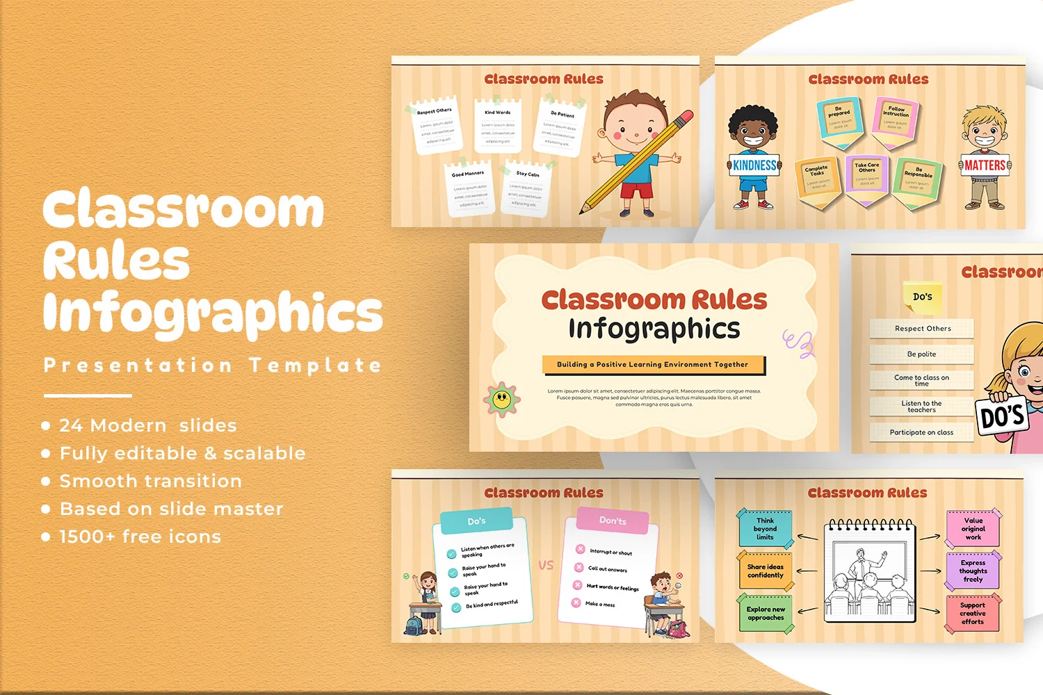 Classroom Rules Infographics Presentation