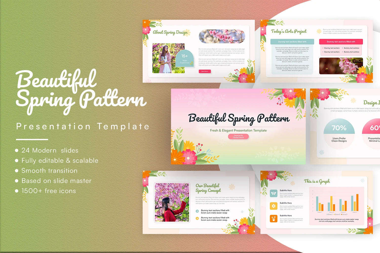 Beautiful Spring Pattern Presentation