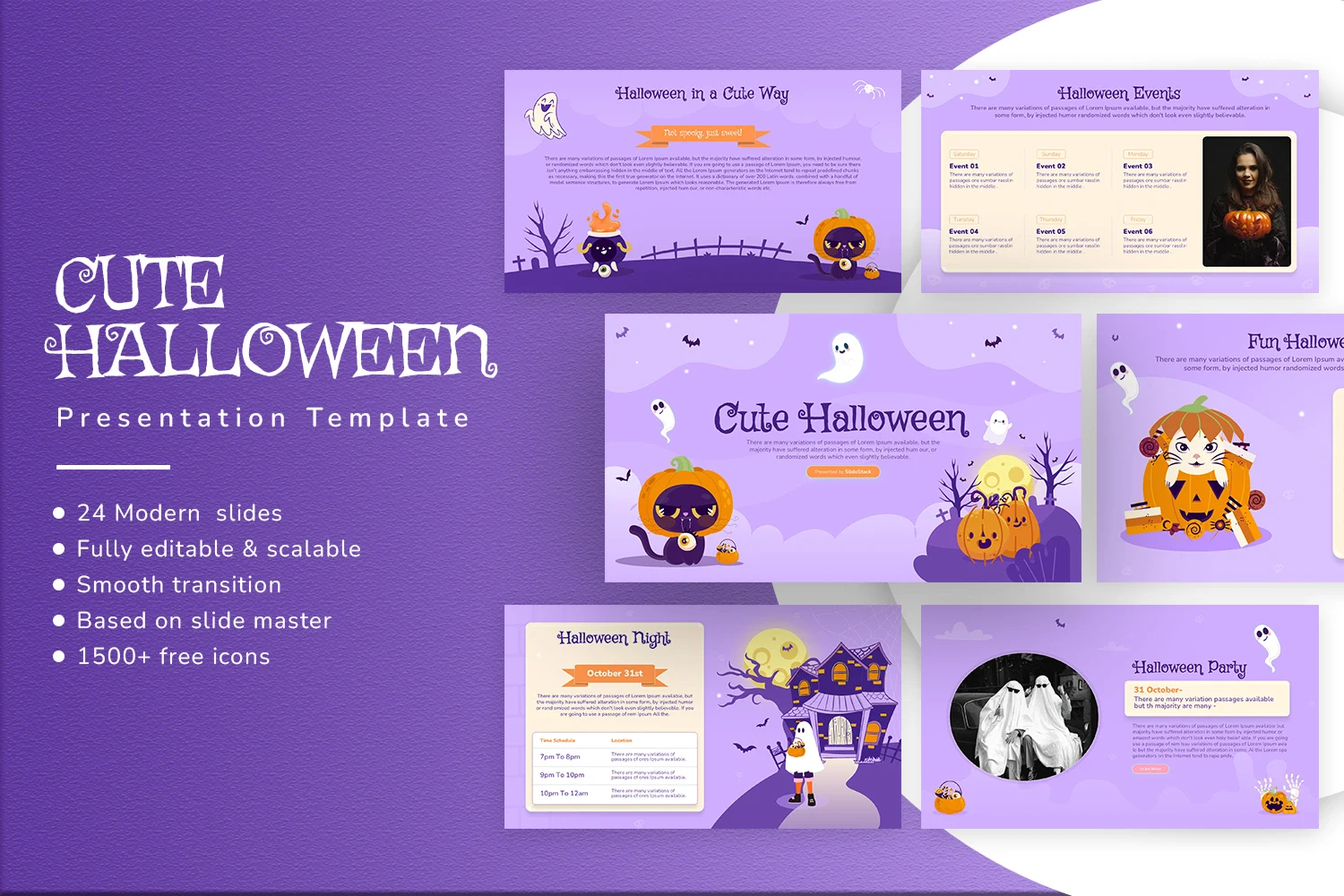 Cute Halloween Presentation Template