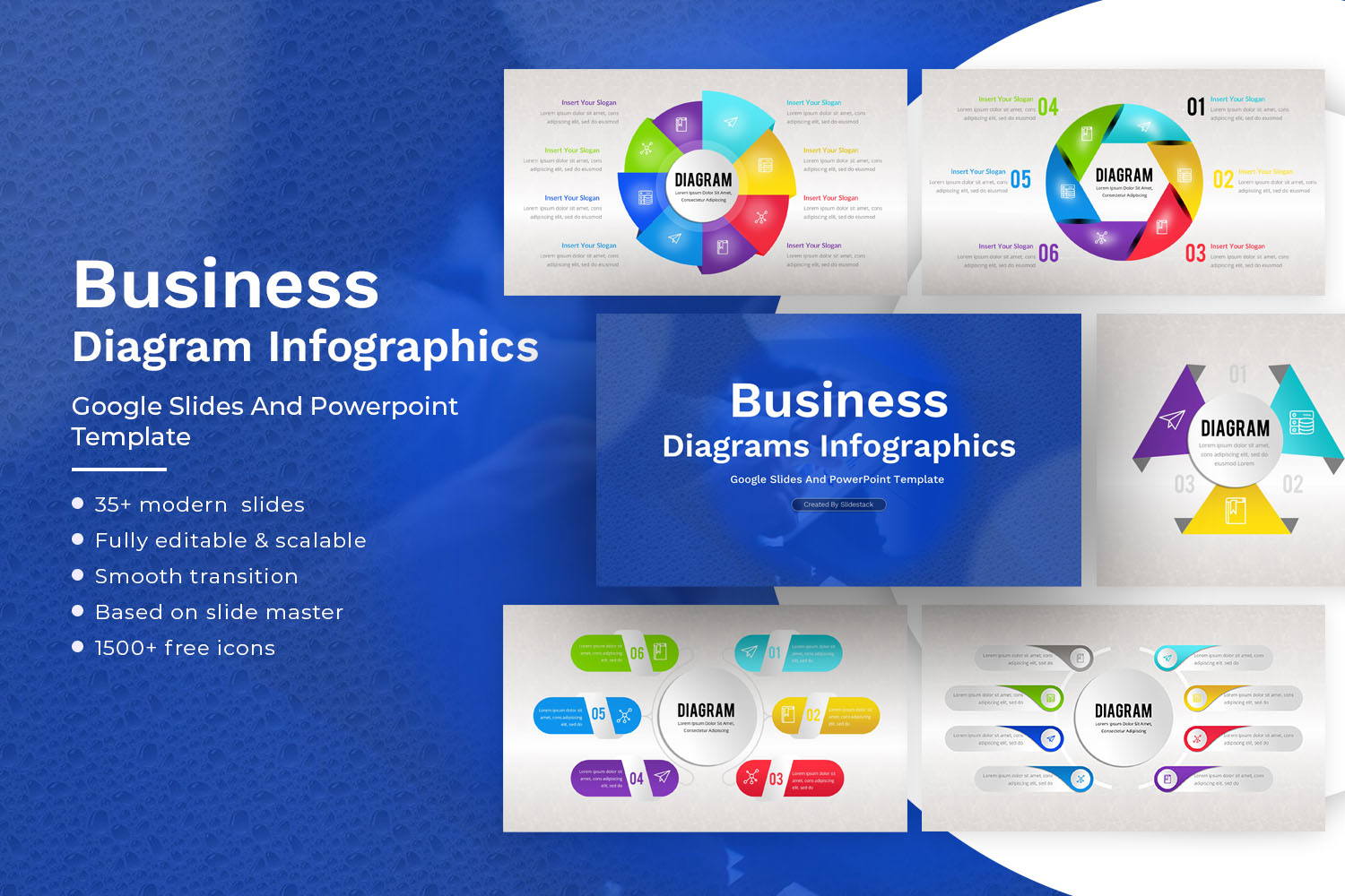 Business Diagram Infographics Template Slidestack