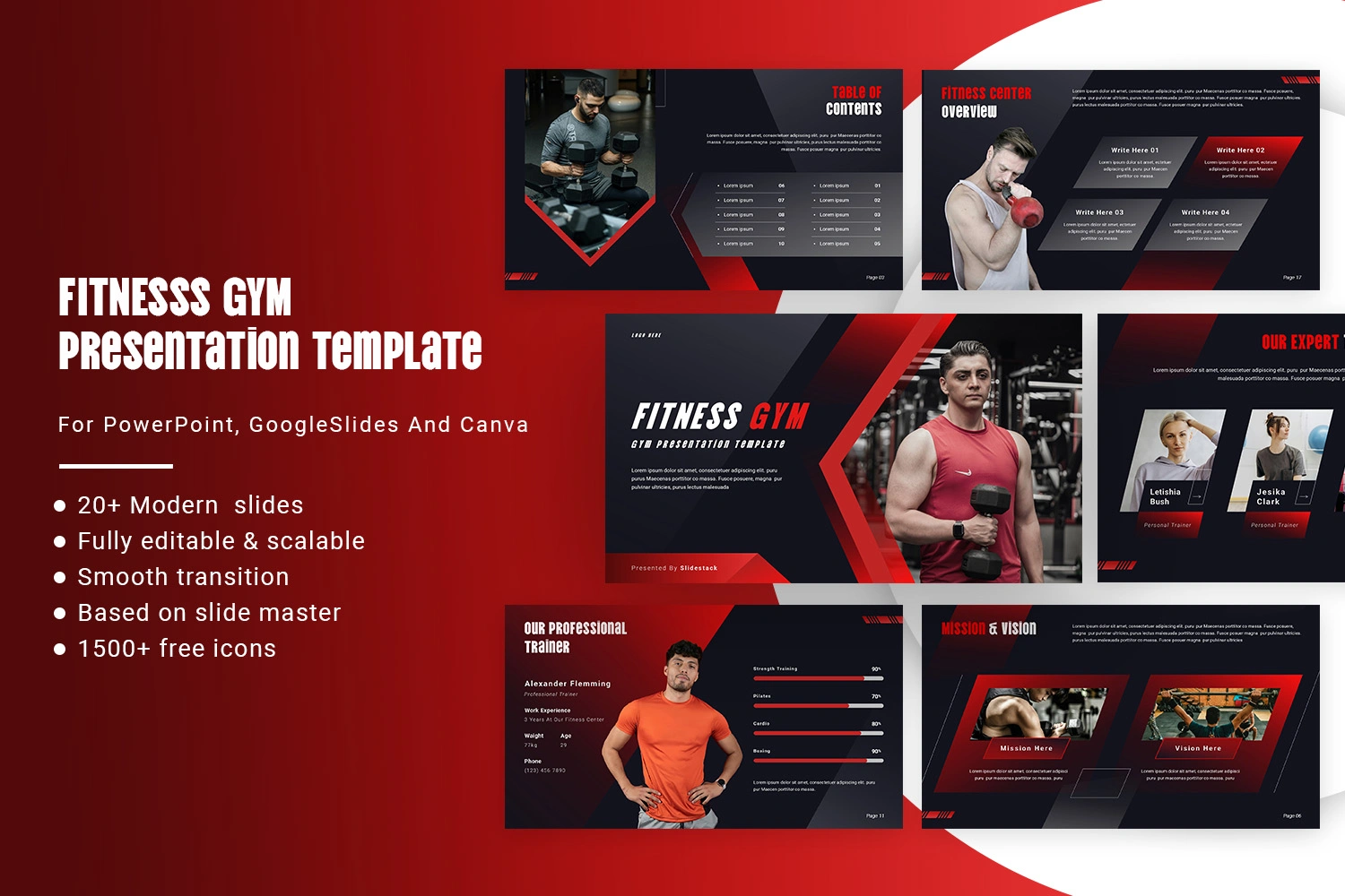 Fitness Gym Presentation Template