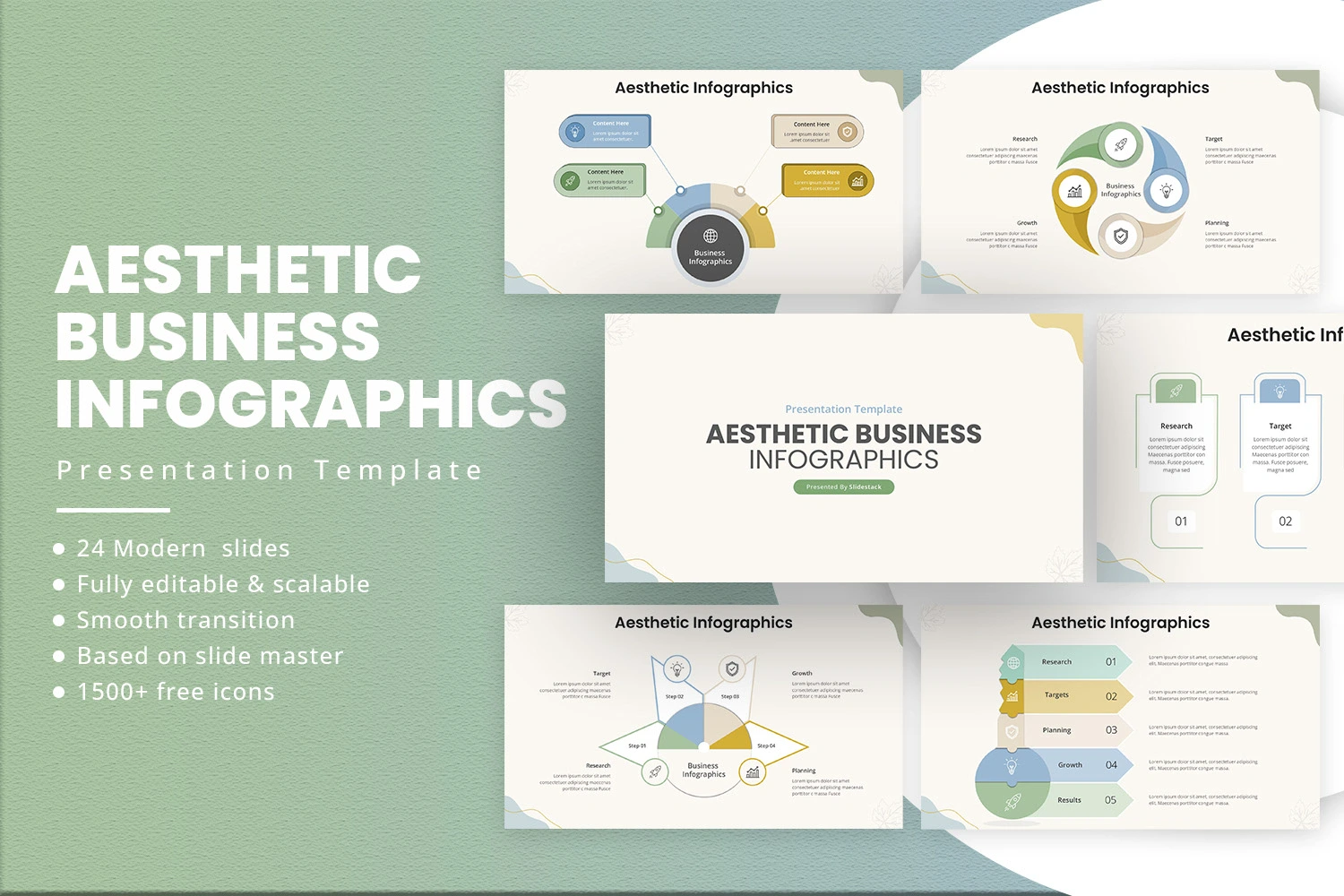 Aesthetic Infographics Presentation Template