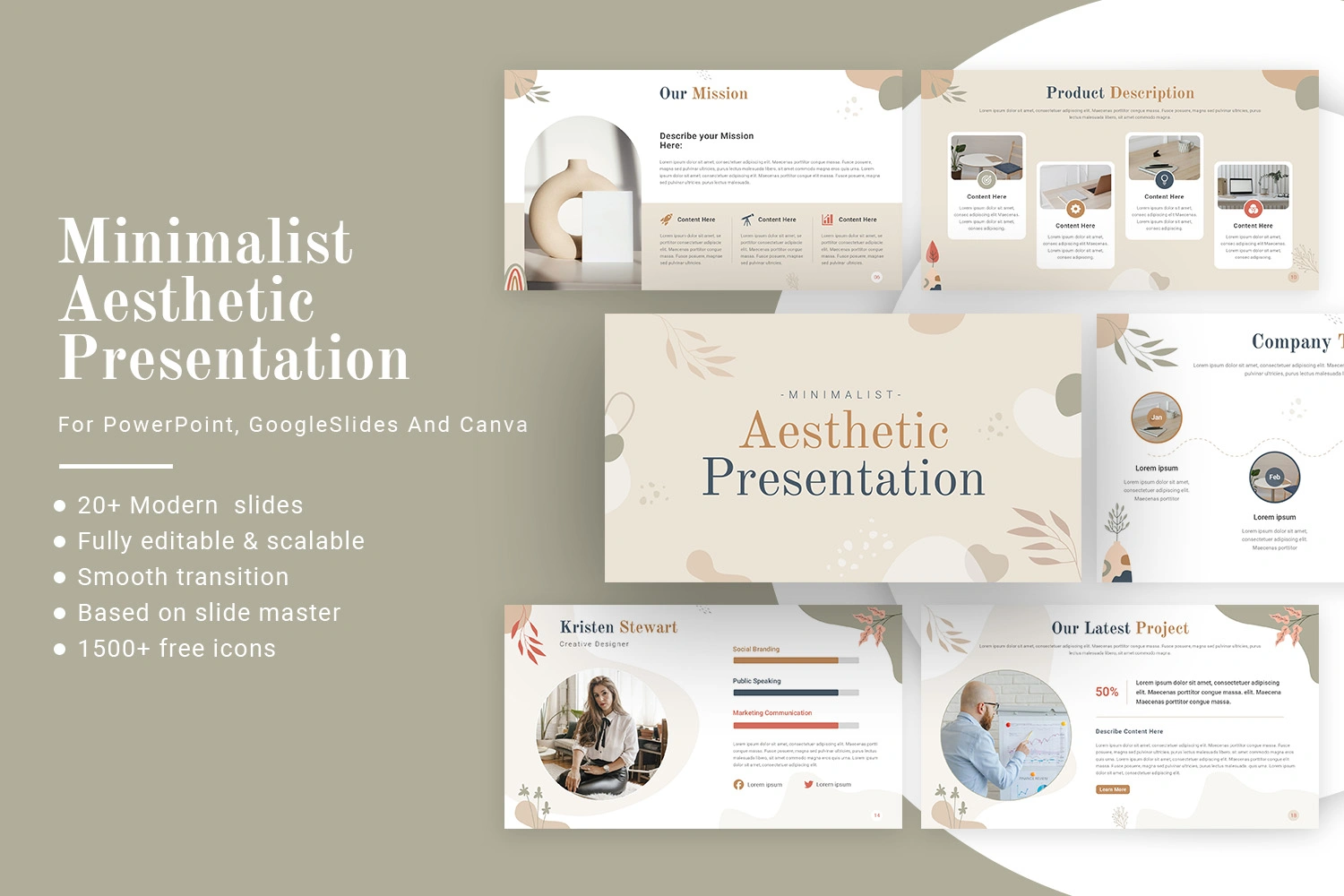 Minimalist Aesthetic Presentation Template